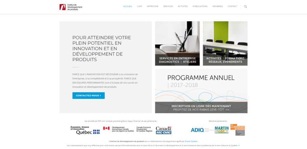 l'Institut de développement de produits
